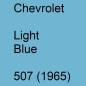 Preview: Chevrolet, Light Blue, 507 (1965).